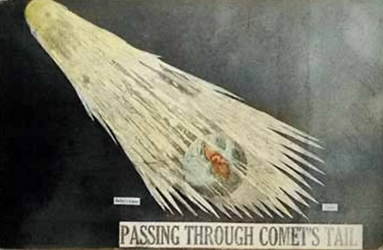 "Прохождение Земли через хвост кометы Галлея", 1910